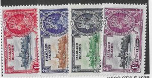 Falkland Islands Sc #77-80 Silver Jubilee set of 4 OG VF