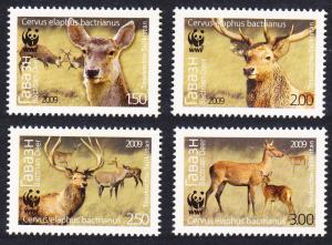 Tajikistan WWF Bactrian Deer 4v SG#388-391 MI#527-530 SC#344-347 CV£10+