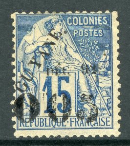 French Guiana 1892 French Colony 5¢/15¢ Blue Scott #31 Mint E48