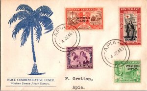 Samoa Scott 191-194 Typewritten Address.