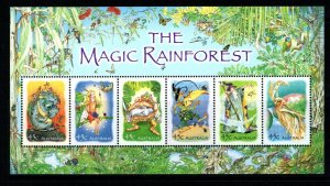 AUSTRALIA SGMS2239 2002 THE MAGIC RAINFOREST MNH