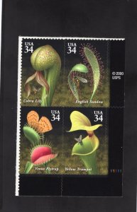 3528-3531 Carnivorous Plants, MNH LR-PB/4 (#V1111)