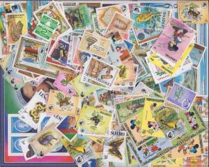 Lesotho Stamp Collection - 200 Different Stamps