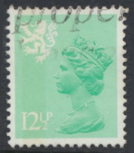 Scotland GB  Machin 12½p SG S38  Used  AOP  SC# SMH20  see details