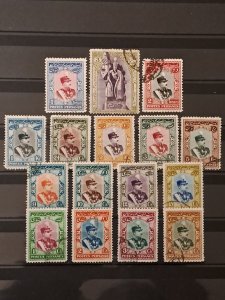 Iran 744-759 Used 1929 Coronation Complete Set