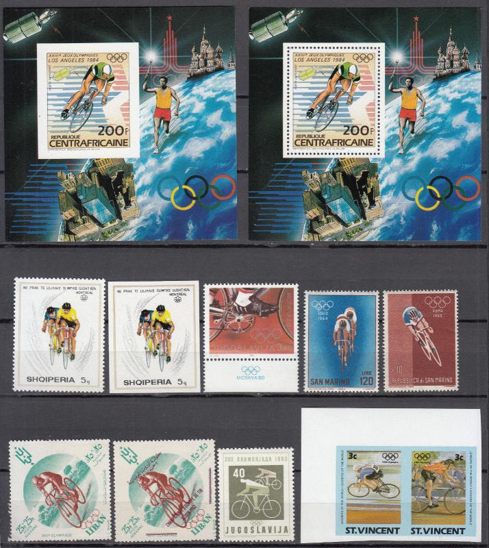 Cycling - small stamp collection - MNH