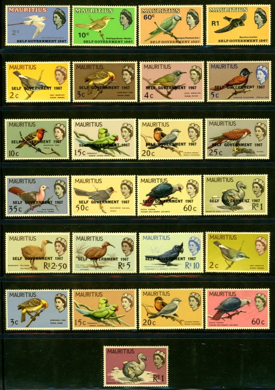 1967-68:  3 Sets of Birds Scott #302-05, 306-30, and 327-32 Mint NH VF