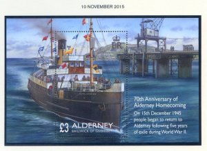 Alderney 2015 Homecoming Mini Sheet SGMSA566 Unmounted Mint