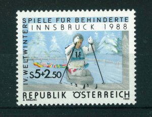 Austria 1988 Fourth World Winter Games for the Disabled stamp. MNH. Sg 2152