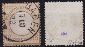 GERMANY REICH [1872] MiNr 0011 ( O/used ) [01] geprüft, Befund