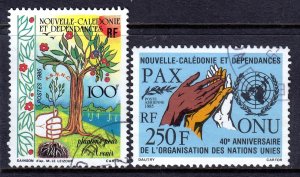 New Caledonia 1985 Environmental Conservation & UN Anniv. Used SC 532,C205