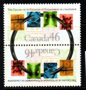 CANADA SG1987a 2000 75TH ANNIV OF CEREMONY FOR CALLING OF AN ENGINEER (PAIR) MNH