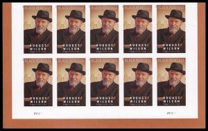 US 5555a Black Heritage August Wilson imperf NDC plate block (10) MNH 2021