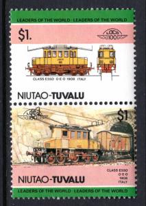 Tuvalu Niutao 19 Trains MNH VF