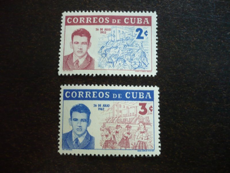 Stamps - Cuba - Scott# 743-744- Mint Hinged Set of 2 Stamps