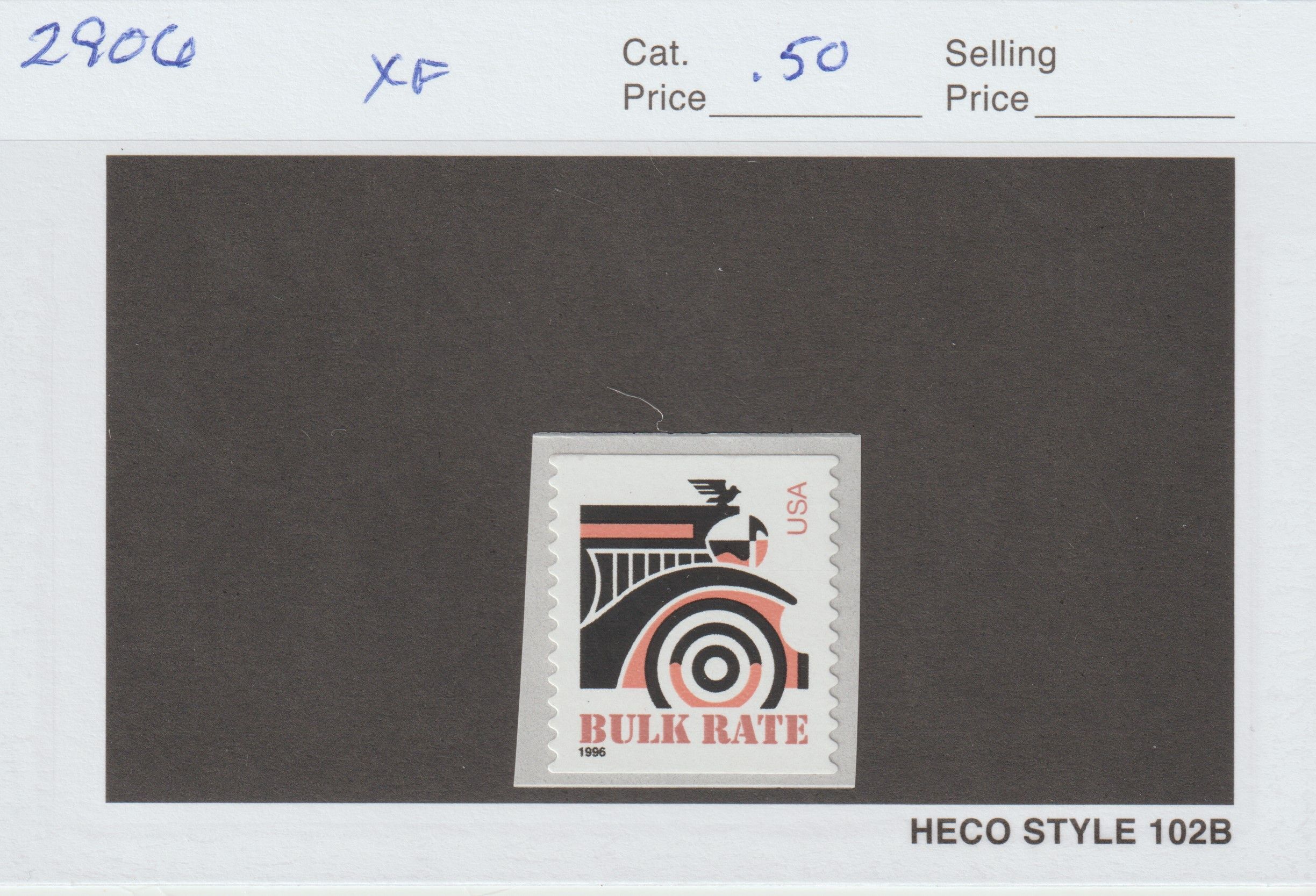 U.S. Scott 2906 1996 Bulk Rate Issue VF/XF MNH United States