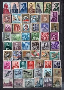 SPAIN 1961 COMPLETE YEAR SET OF 83 STAMPS & 4 S/S MNH