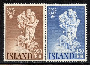 Iceland # 325-6, Mint Never Hinge.