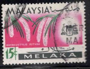 Malaysia Malacca Scott 72 Used Flower stamp