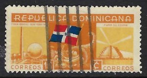 Dominican Republic 345 VFU FLAG LIGHTHOUSE 722B-4