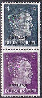 Ostland Russia Michel S1 1941 Hitler Seten VLH