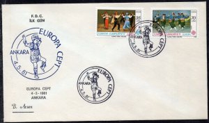 EUROPA CEPT 1981 - TURKEY - FOLKLORE - FDC