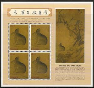 Dominica 2120 1999 New Year Rabbit mini-sheet NH