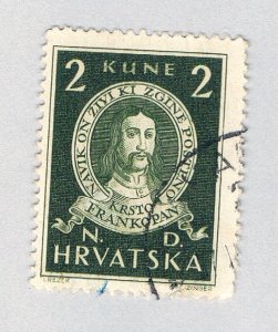 Croatia 57 Used Fran Frankopan 1 1943 (BP86119)