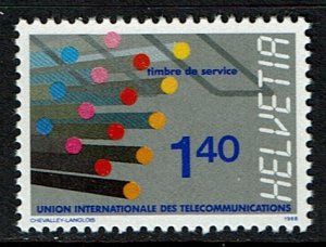Switzerland Scott 10o14 MNH (1988) ITU Official Stamps
