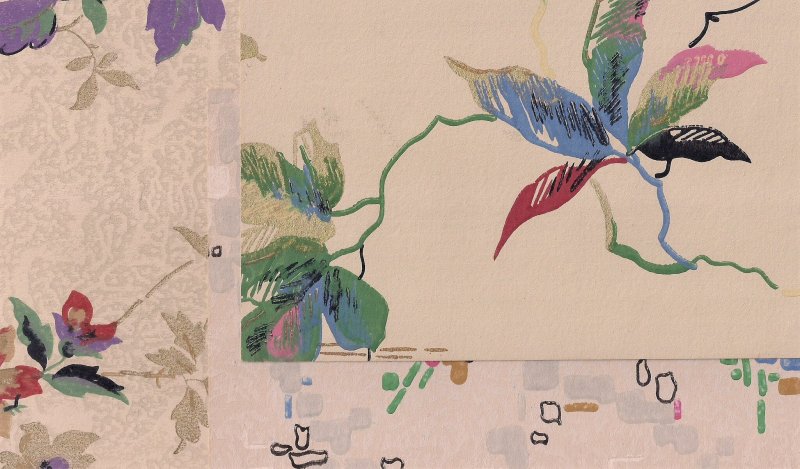 1.5c #553 on Fascinating WALLPAPER pattern booklet 1931 Woodlawn IL VERY intact!