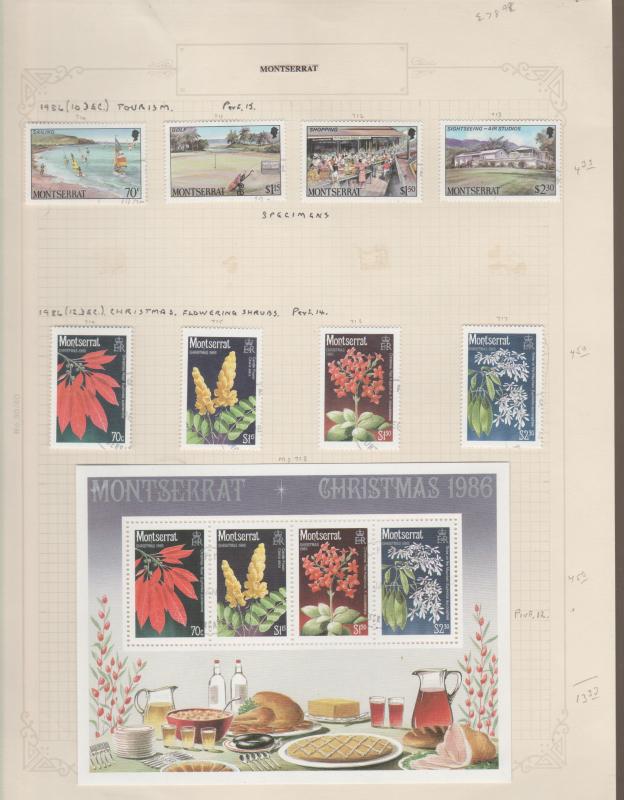 Montserrat Used Stamp Collection