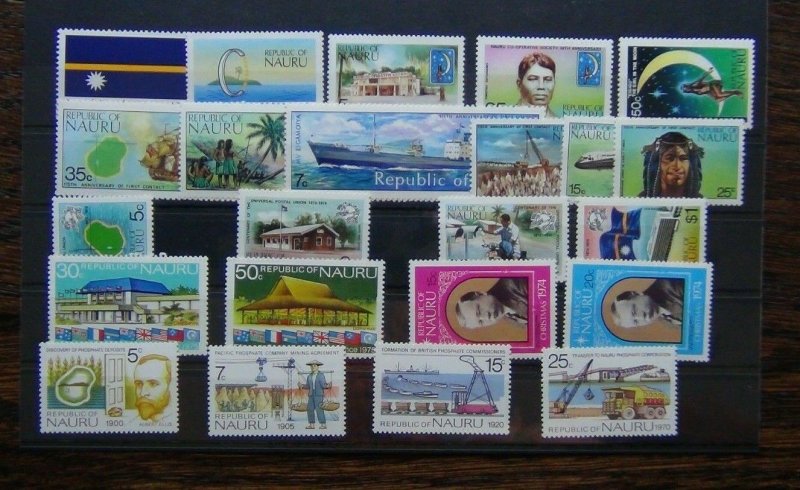 Nauru 1969 1975 Independence Discovery Phosphate Commission Pacific Xmas MNH