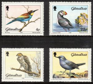 GIBRALTAR 1988 Birds; Scott 532-35, SG 592-95; MNH