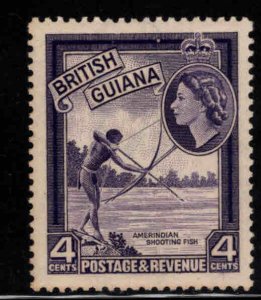 British Guiana Scott 152 MH* Bow Fishing stamp, toned paper,