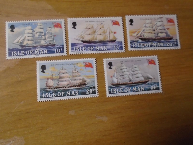 Isle of Man  #  254-58   MNH