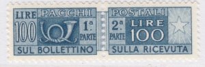 ITALY ITALIEN ITALIA Pacchi Postali 1955-79 100 Lire Nuovo MNH** 17351