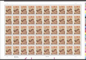 1995 US Scott#2948  (32c) Love, Sistine Cherub Sheet of 50 MNH