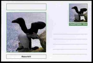 Chartonia (Fantasy) Birds - Razorbill postal stationery c...