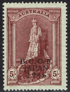 BCOF AUSTRALIA JAPAN OCCUPATION 1946 KGVI ROBES 5/-