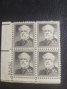 US SC# 1049, plate block, MNH