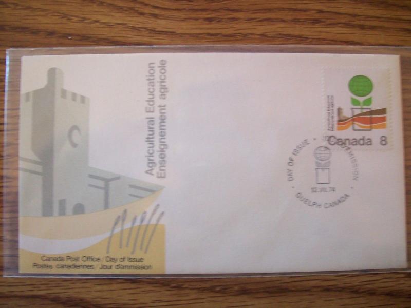 CANADA FDC 1974 AGRICULTURE EDUCATION 8c FREE US SHIPPING