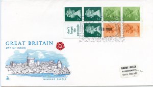 !980 Booklet Pane First Day Cover Illustrated Windsor Castle 