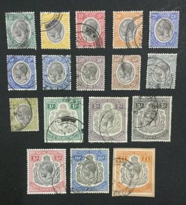 MOMEN: TANGANYIKA SG #93-107 1927-31 1927-31 USED LOT #60014