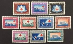 Guatemala 1960 #b9-cb21(10), Red Cross, MNH.