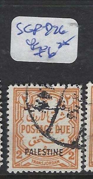 JORDAN  (PP1510B)  PALESTINE  POSTAGE DUE SG PD26  VFU