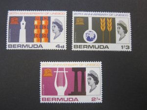 Bermuda 1966 Sc 207-209 set MNH