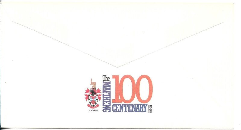 SUDÁFRICA 1985 BOPHUTHATSWANA MAFIKENG CENTENARY MILITARY FDC FIRST DAY COVER