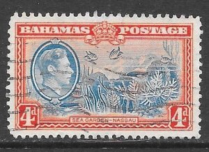 Bahamas 106: 4p Sea Garden, Nassau, used, F-VF