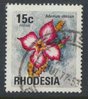 Rhodesia   SG 501  SC# 340 Used   Flowers   see details 