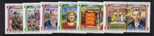 St Vincent 731-6 MNH Battle Scenes, King George V, Edward II, Crest